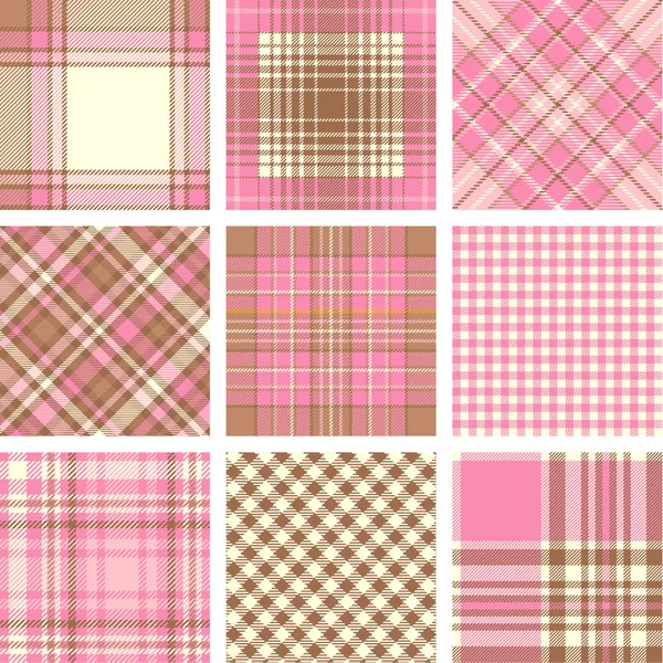 Plaid patterns — Stock Vector