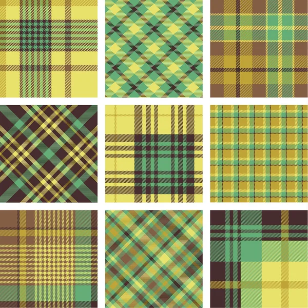 Plaid patterns — Stock Vector