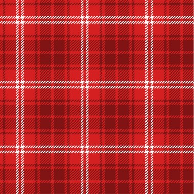 Dikişsiz kırmızı tartan