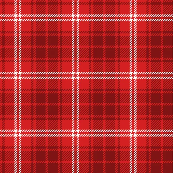 Tartan rouge sans couture — Image vectorielle