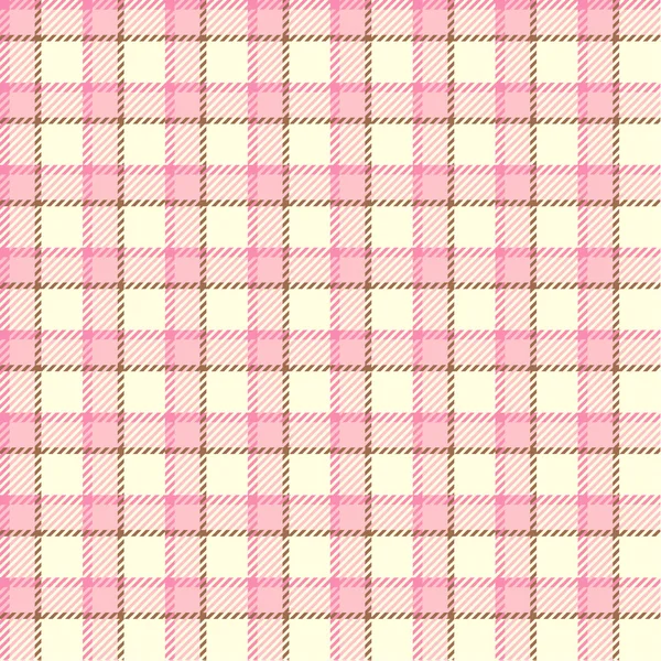 Seamless pink tartan texture — Stock Vector