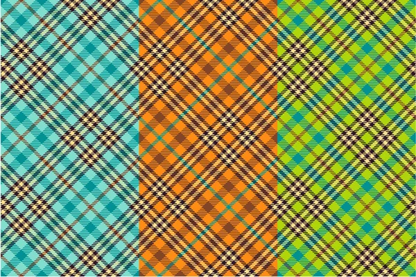 Seamless tartan patterns — Stock Vector