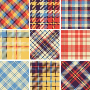 Dikişsiz tartan desenleri