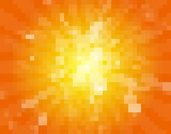 Sol pixel de fundo — Vetor de Stock