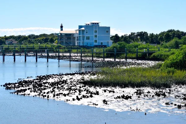 Scenic Achtergrond Landschap Bij Rivier Augustine Florida — Stockfoto