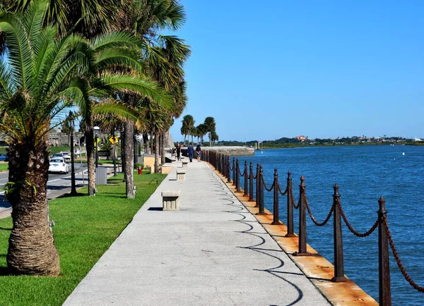 Augustine Florida Usa Οκτωβρίου 2020 Μονοπάτι Κατά Μήκος Του Ποταμού — Φωτογραφία Αρχείου
