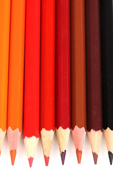 Crayons de couleur isolés sur blanc — Photo