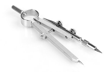 opstellen van instrument geïsoleerd op wit