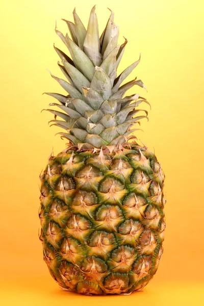 Ananas auf orangenem Hintergrund — Stockfoto