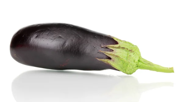 Verse aubergine geïsoleerd op wit — Stockfoto