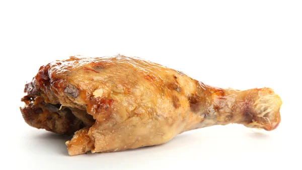 Жареный цыпленок, изолированный на белом — стоковое фото
