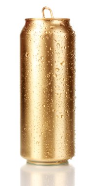 Açık altın ebilmek üzerinde beyaz izole