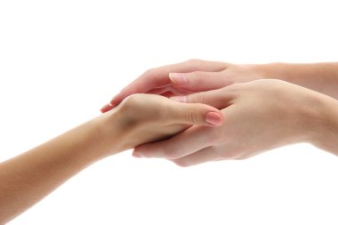 el masajı, üzerinde beyaz izole