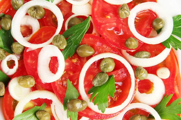 Salad with capers close-up — Stock Photo, Image