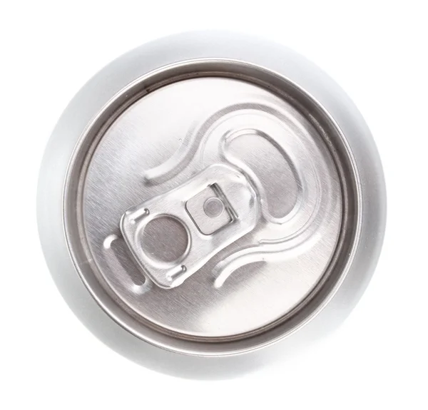 アルミ缶の分離白 — ストック写真