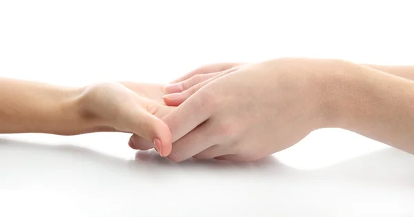 Hand massage, isolated on white — Stock Photo, Image