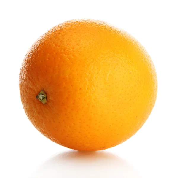 Dojrzała pomarańcza izolowana na białym — Zdjęcie stockowe