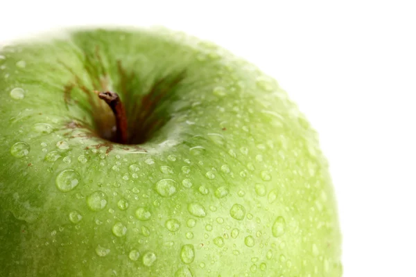 Ripe green apple isolated on white — Stock Photo, Image