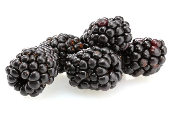 Beautiful blackberries isolated on white — Stock Photo, Image