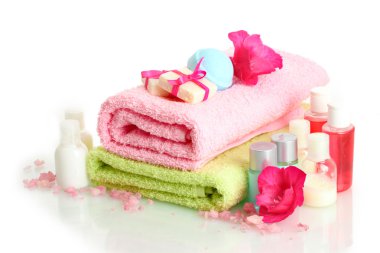 güzel spa ayarı, beyaz izole