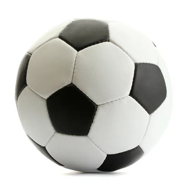 Ballon de football, isolé sur blanc — Photo