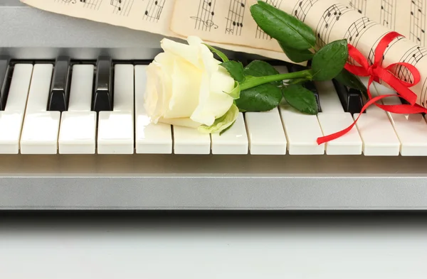 Background of piano keyboard — Stock Photo, Image