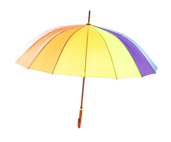 Colorful umbrella, isolated on white — Stock Photo, Image