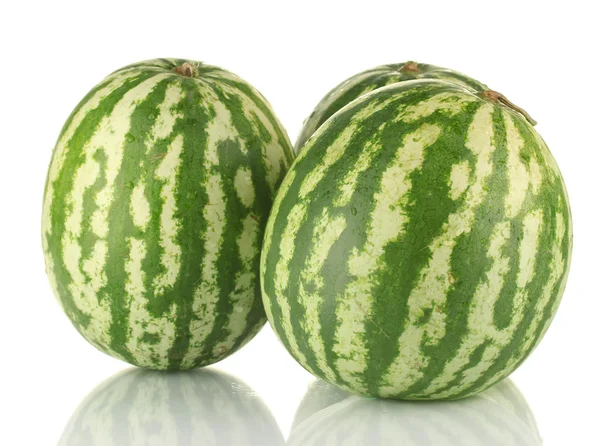 Juicy watermelons isolated on white — Stock Photo, Image