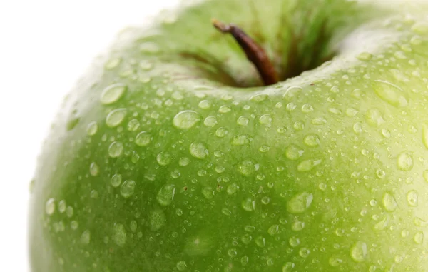 Pomme verte mûre isolée sur blanc — Photo