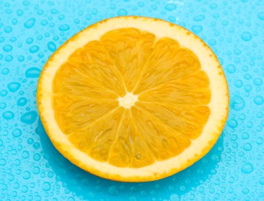 damla mavi zemin üzerine kireç dilim