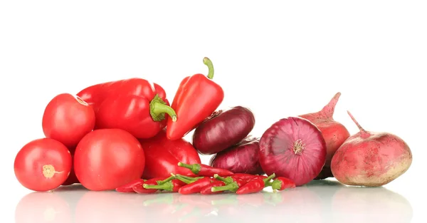 白で隔離される赤野菜 — ストック写真