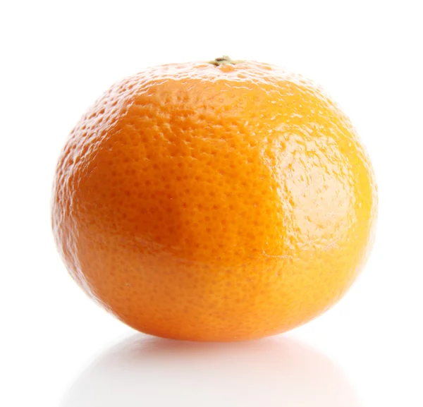 Mandarina madura aislada en blanco —  Fotos de Stock