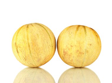 Beyaz arka plan üzerinde izole tatlı kavun