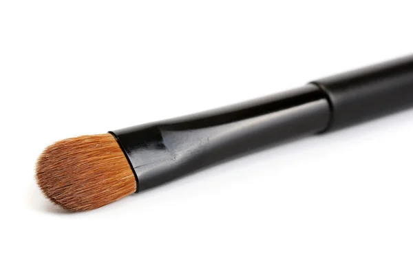 Black brush for make-up isolated on white — Stock Photo, Image