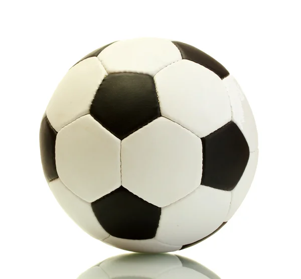Palla da calcio, isolata su bianco — Foto Stock