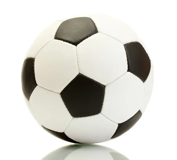 Ballon de football, isolé sur blanc — Photo