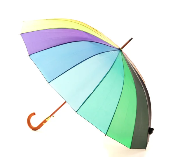 Colorful umbrella, isolated on white — Stock Photo, Image