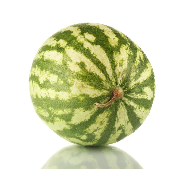 Ripe watermelon isolated on white — Stock Photo, Image