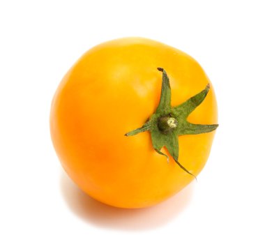 beyaz izole sarı domates