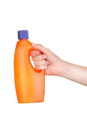 deterjan beyaz izole el