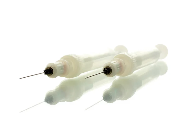 Syringes monovet isolated on white — Stock Photo, Image