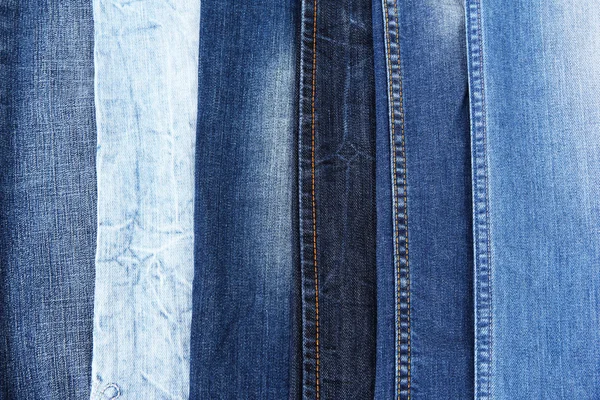 Många jeans närbild — Stockfoto