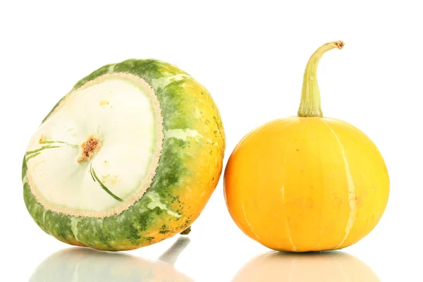 Two pumpkins isolated on white — Stock Photo, Image