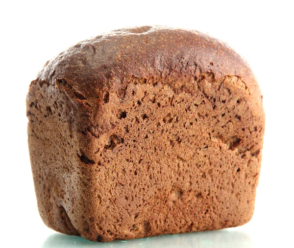 Lekker roggebrood, geïsoleerd op wit — Stockfoto