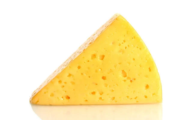 Chutný sýr izolovaných na bílém — Stock fotografie