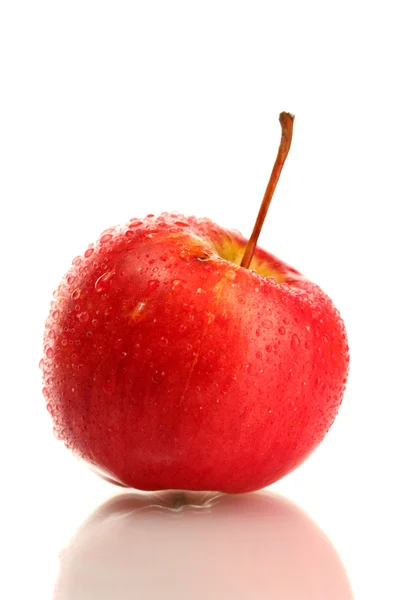 Ripe green apple isolated on white — Stock Photo, Image