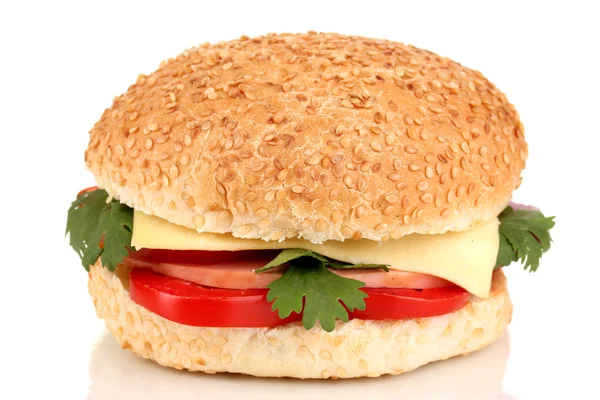 Beyaz izole iştah açıcı sandviç — Stok fotoğraf