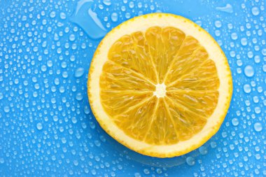 damla mavi zemin üzerine kireç dilim