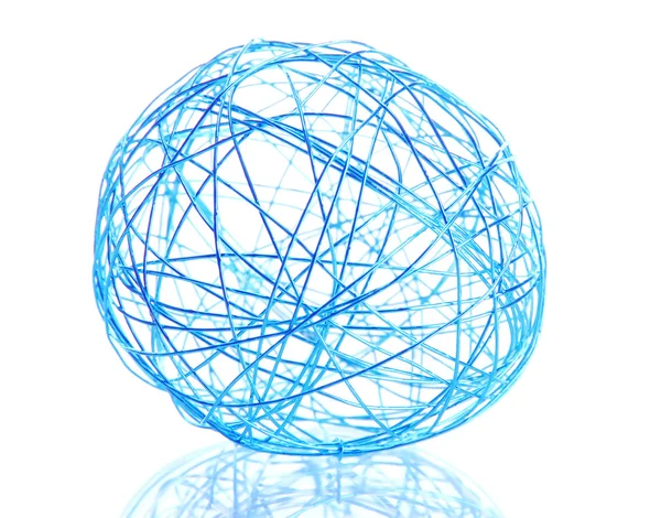 Beautiful decorative ball, isolated on white — Stock Photo, Image