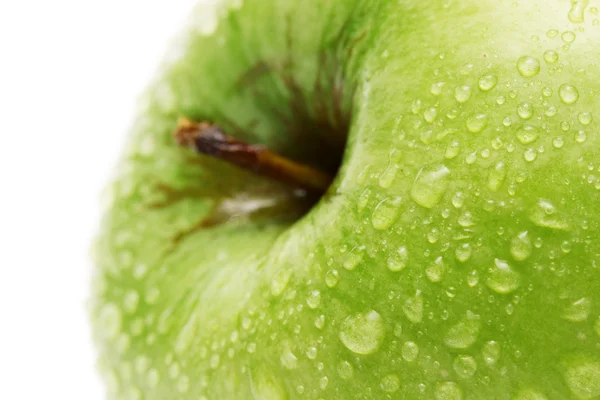 Pomme verte mûre isolée sur blanc — Photo